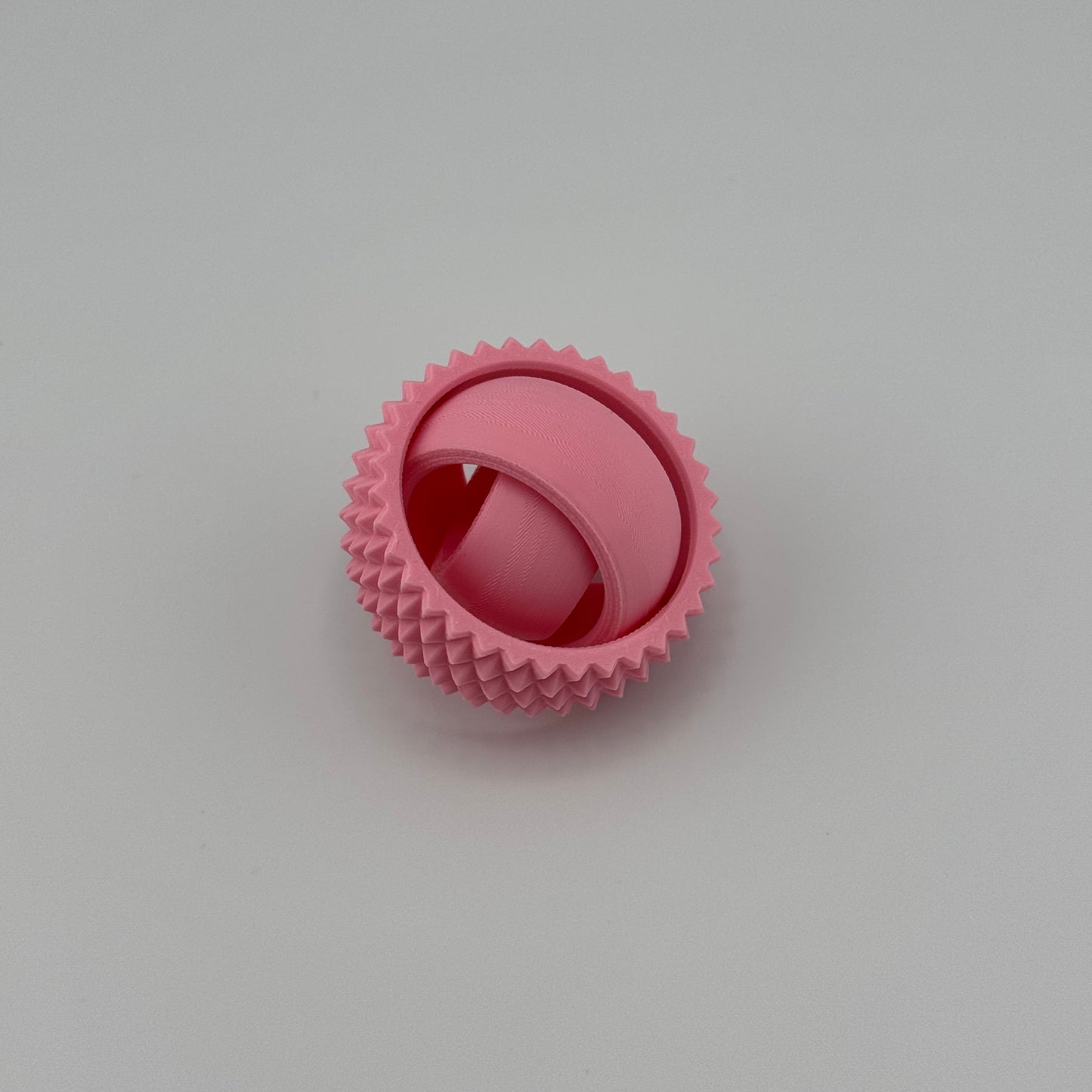 Pink Spiky Gyro Fidget