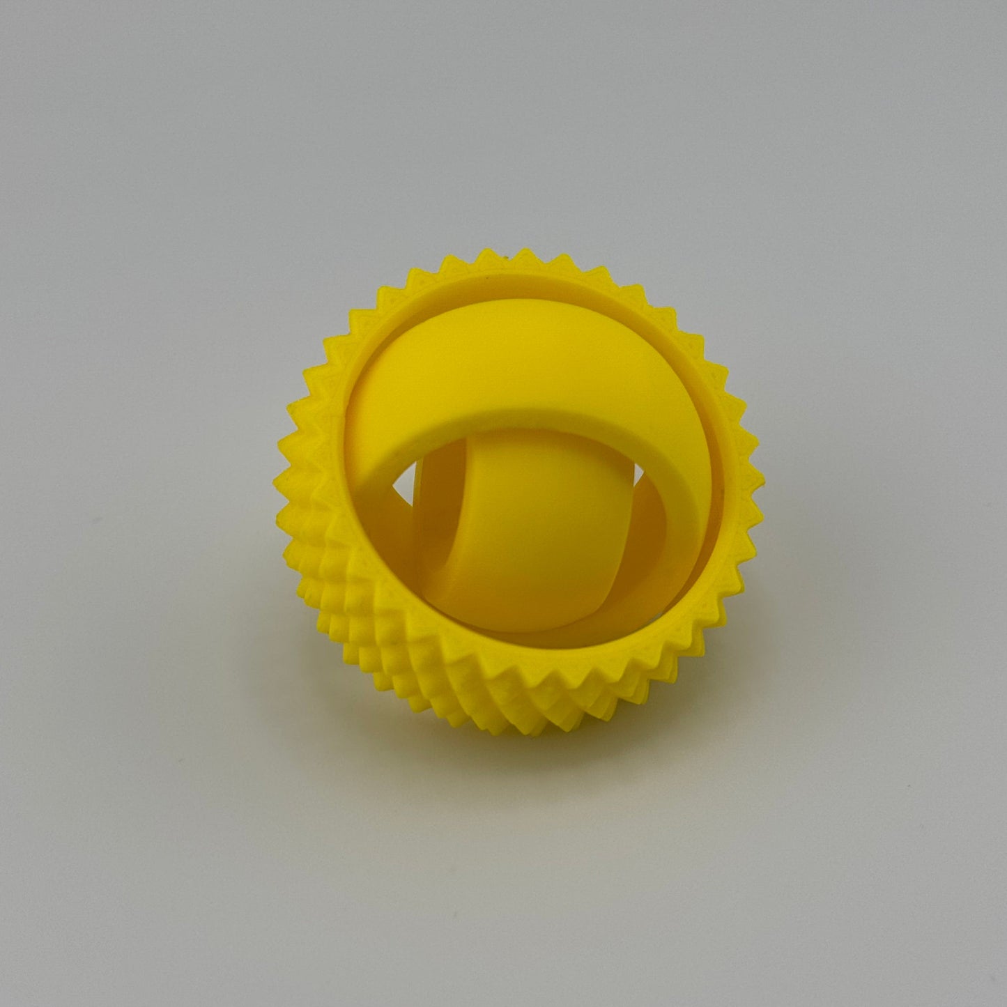 Yellow Spiky Gyro Fidget