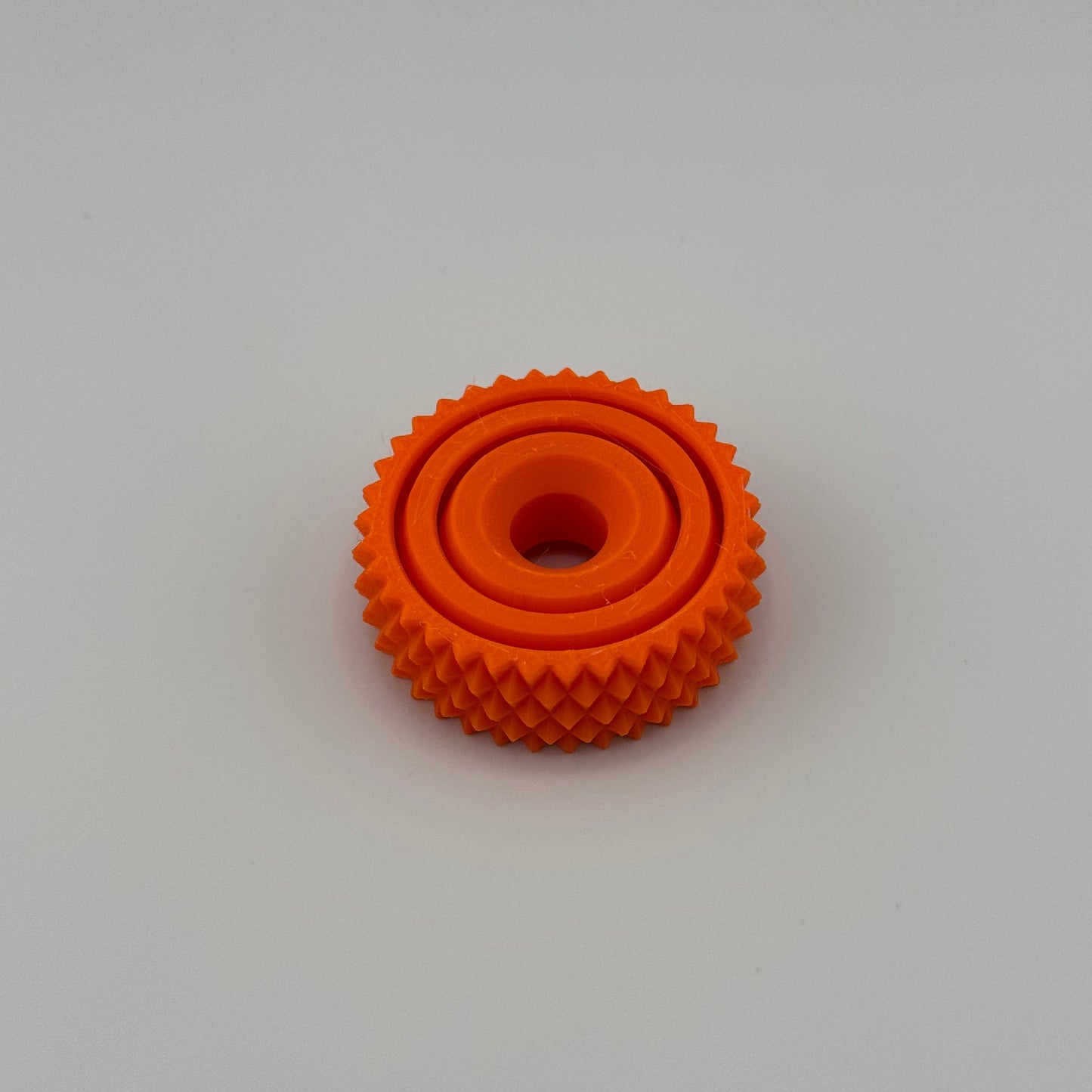 Orange Spiky Gyro Fidget