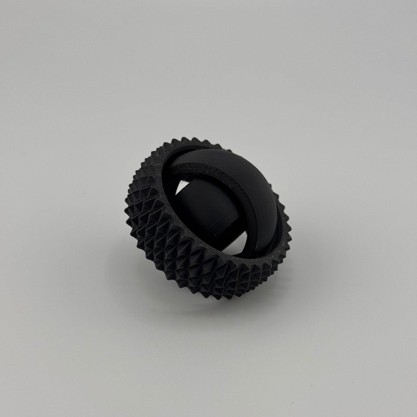 Black Spiky Gyro Fidget