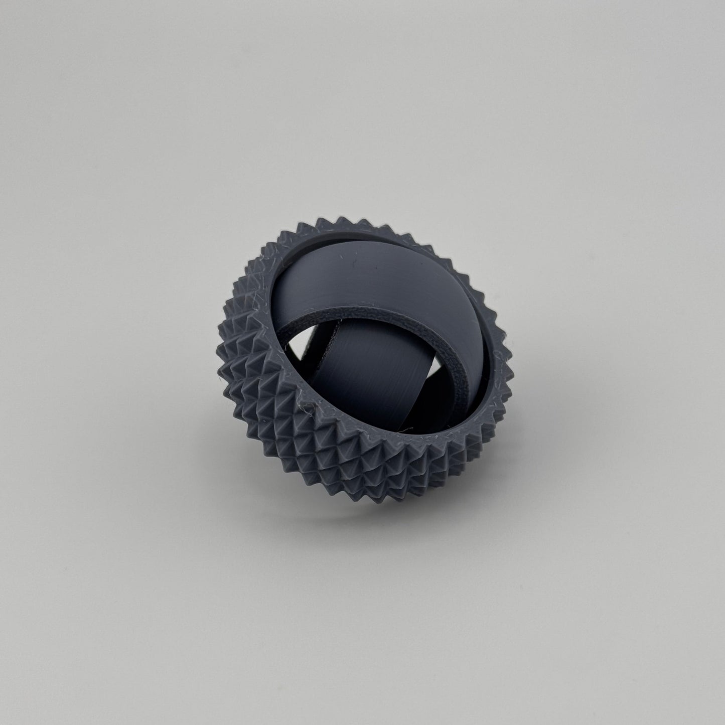 Gray Spiky Gyro Fidget