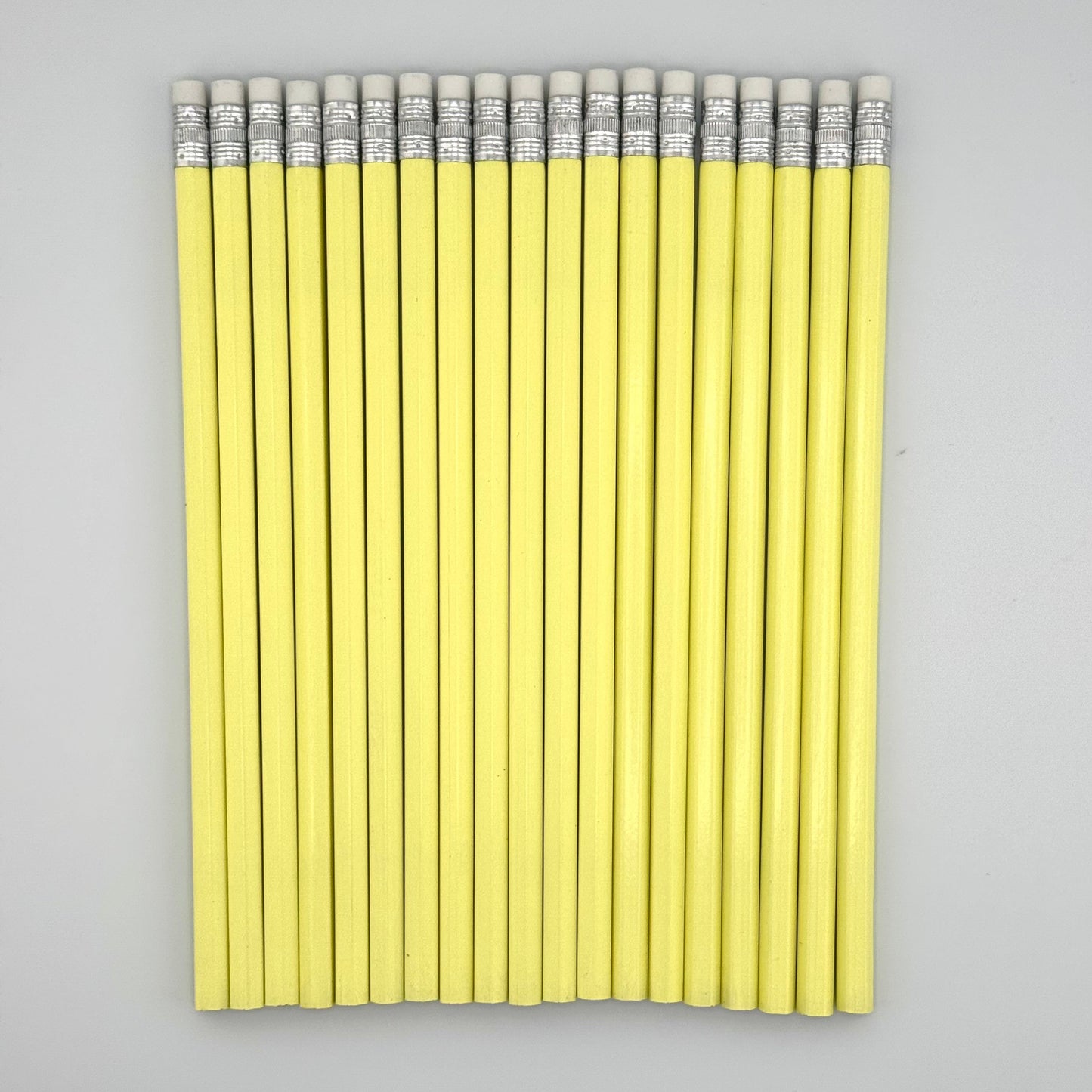All Pastel Yellow Personalized Pencils