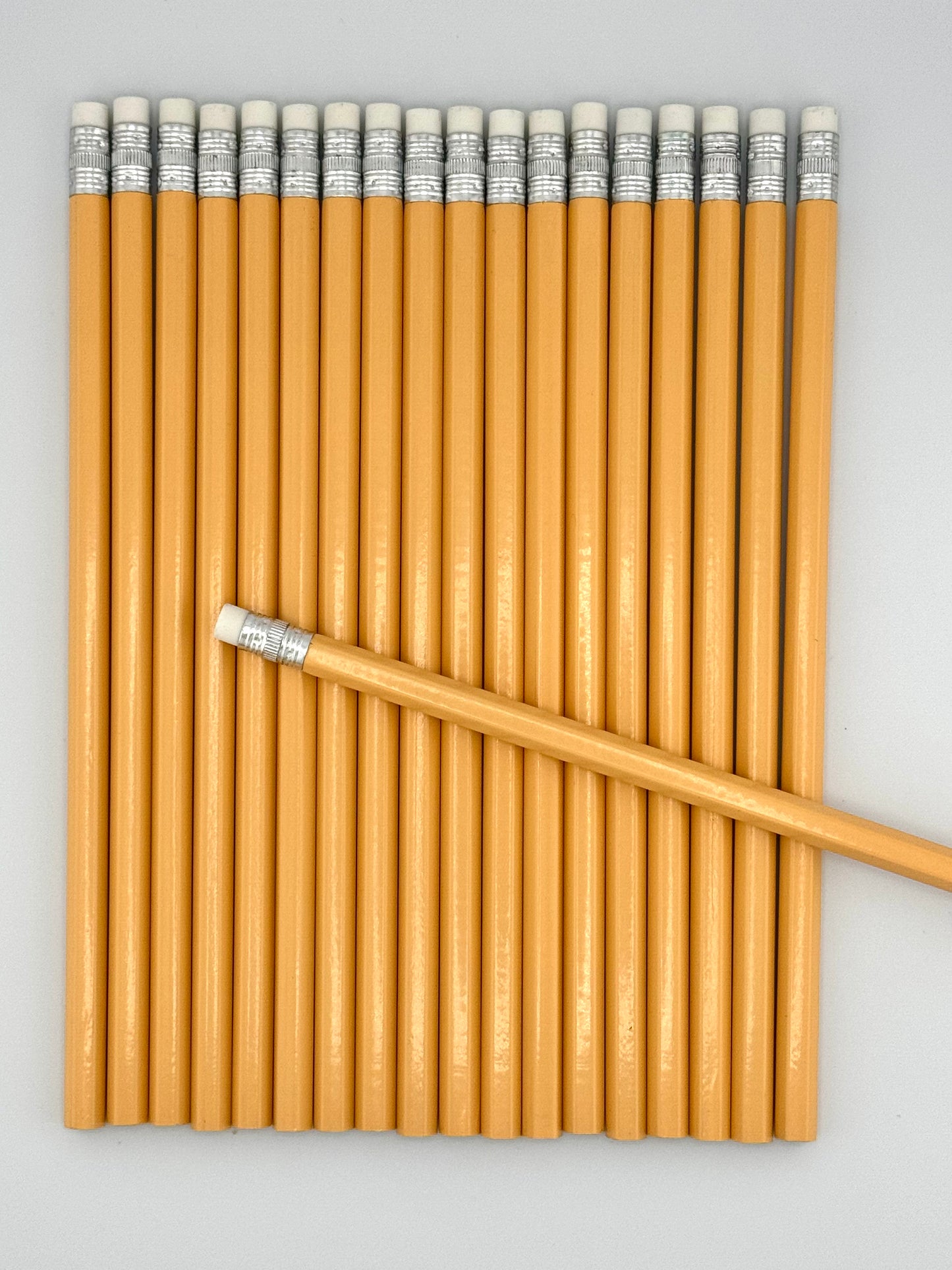 All Pastel Orange Personalized Pencils