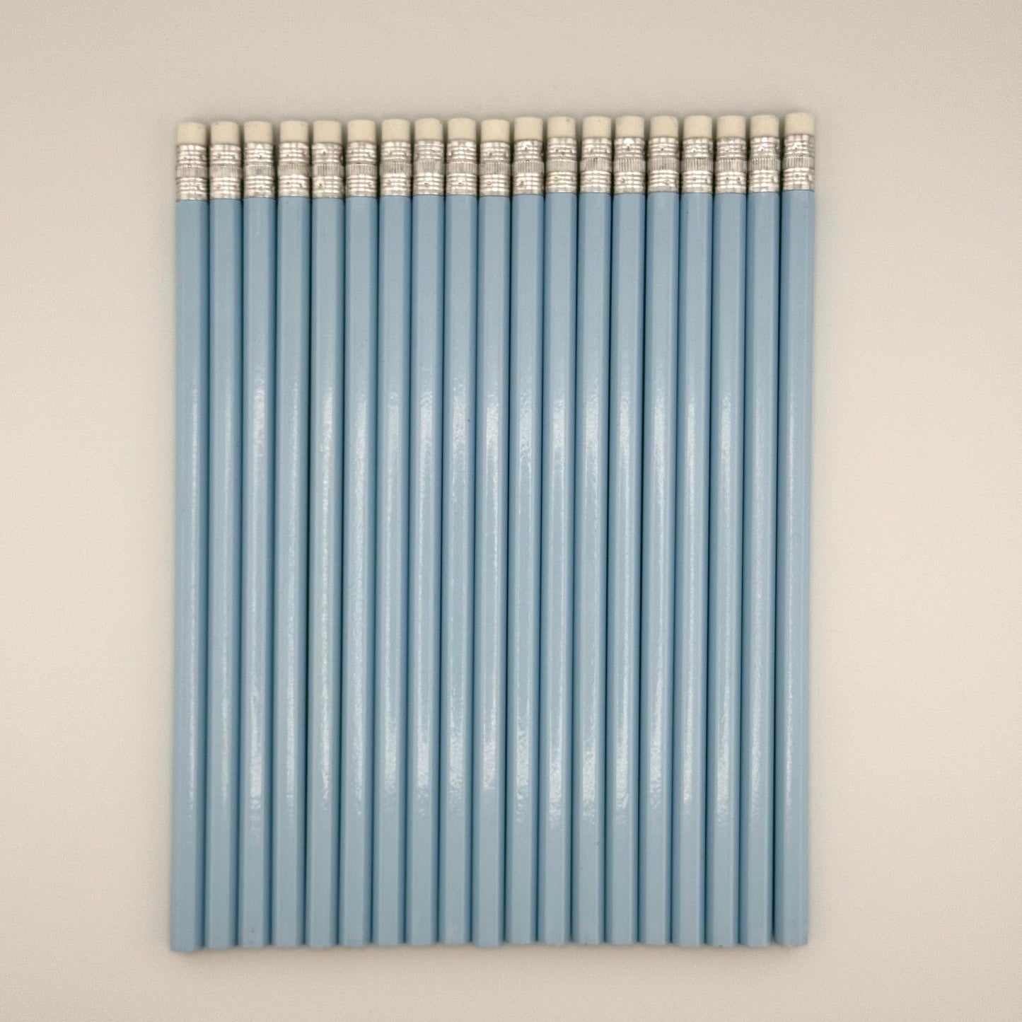 All Pastel Blue Personalized Pencils