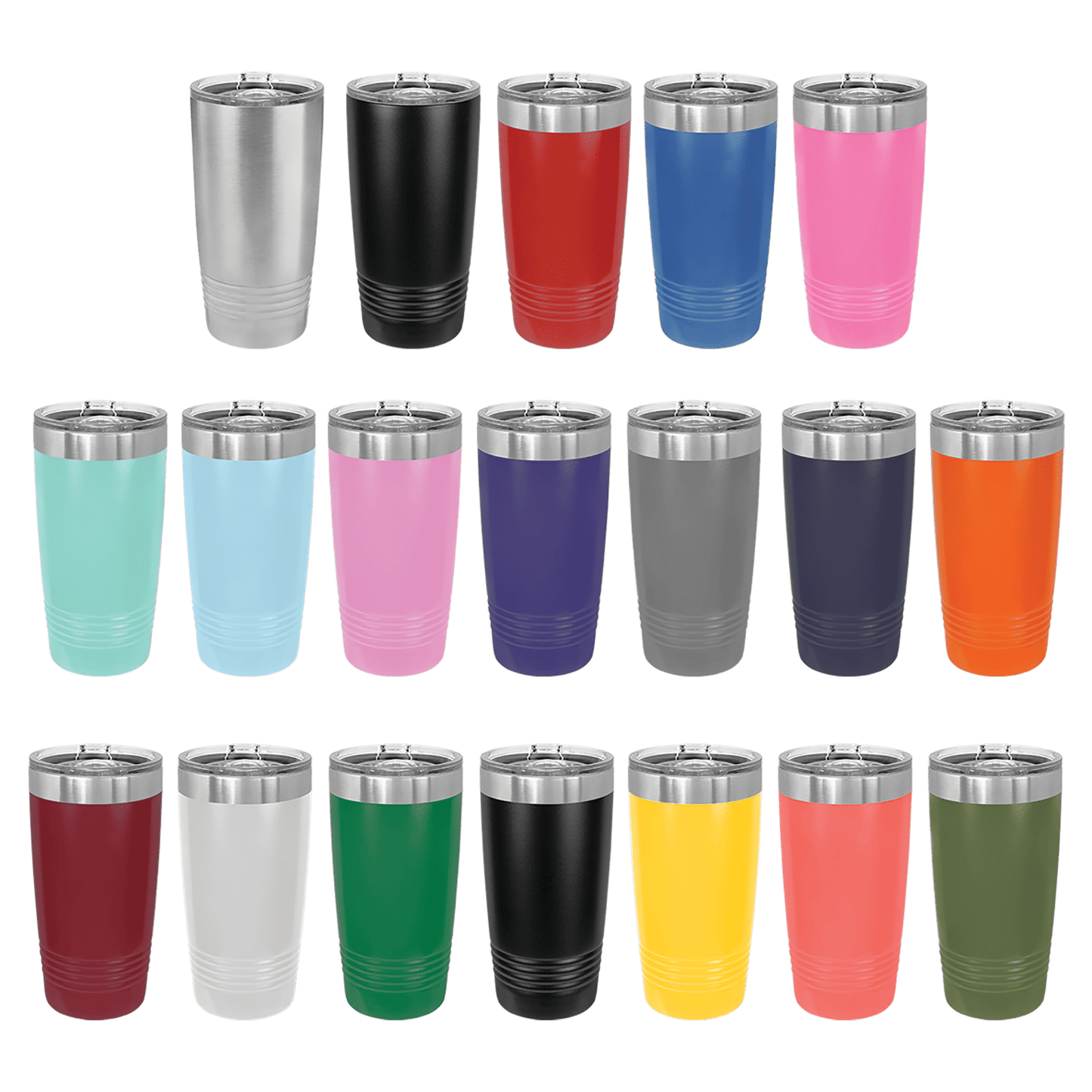 Stainless Steel Tumbler Drinkware - 20 oz, add your logo or design!