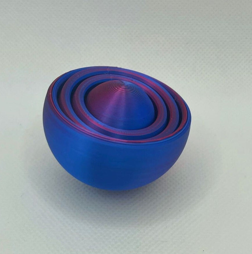 Hand spinner toupie gyroscope fidget spinner modele bleu