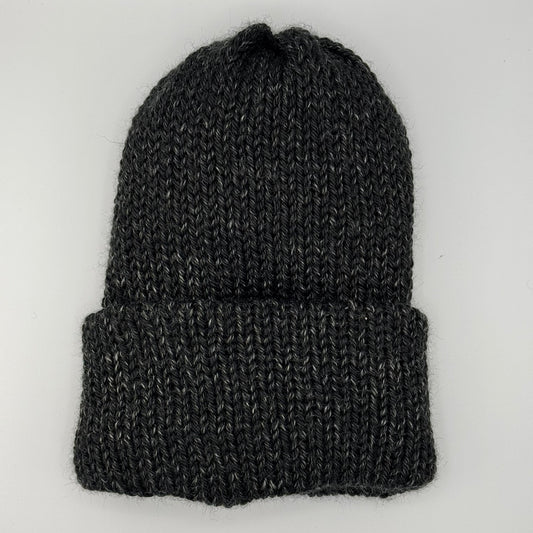 Ultra Soft Knitted Beanie w/ Foldable Brim, Handmade