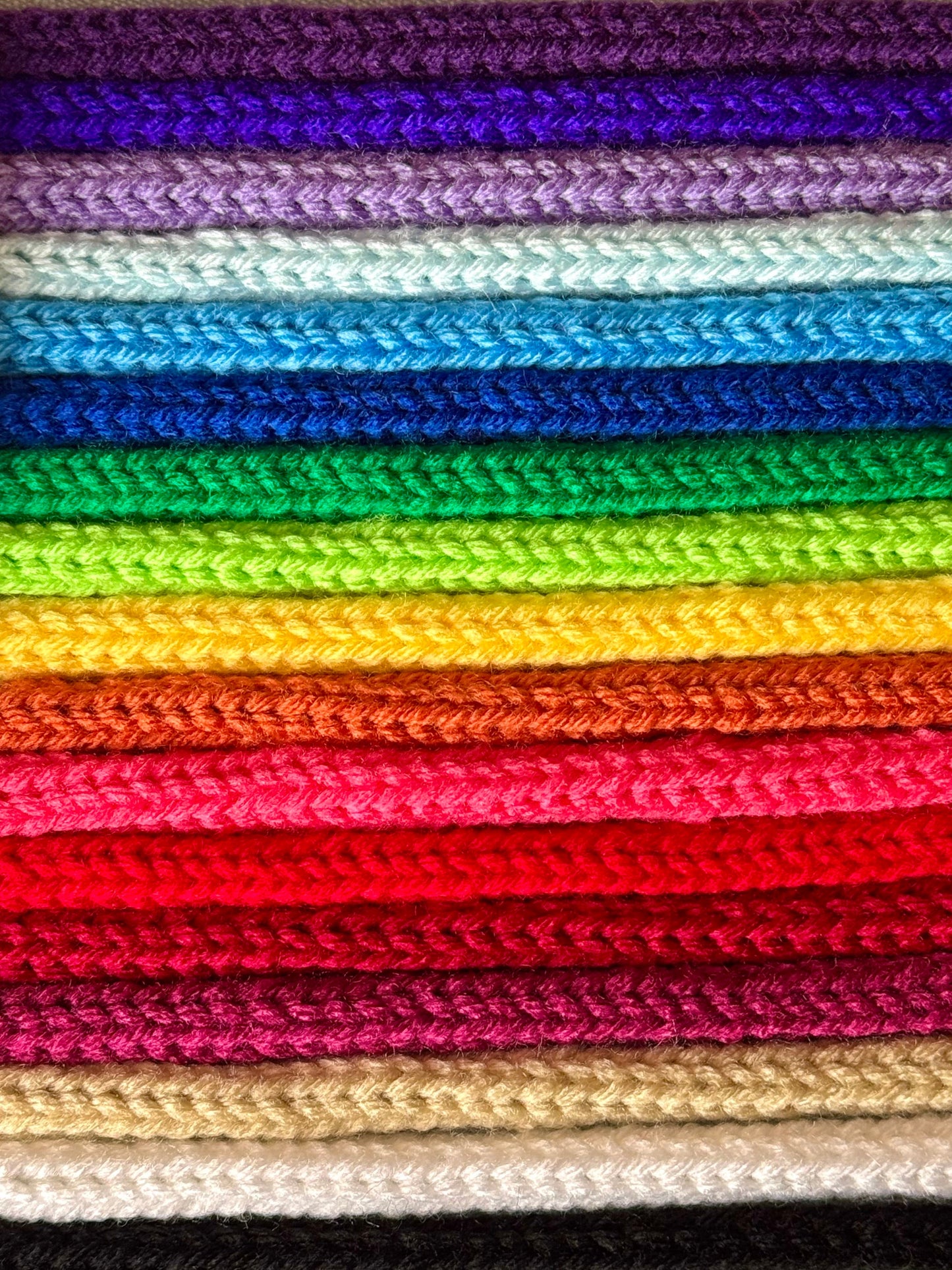 Knitted I-Cord - Custom Lengths for DIY Crafts & Decor