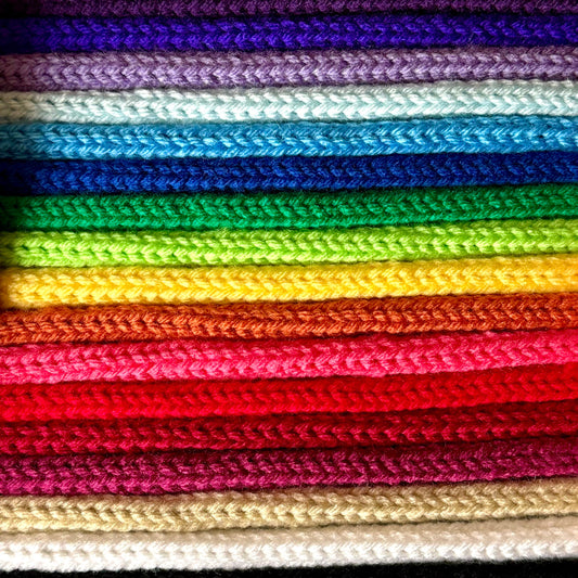 Knitted I-Cord - Custom Lengths for DIY Crafts & Decor