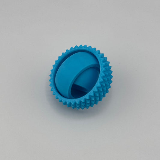 Blue Spiky Gyro Fidget