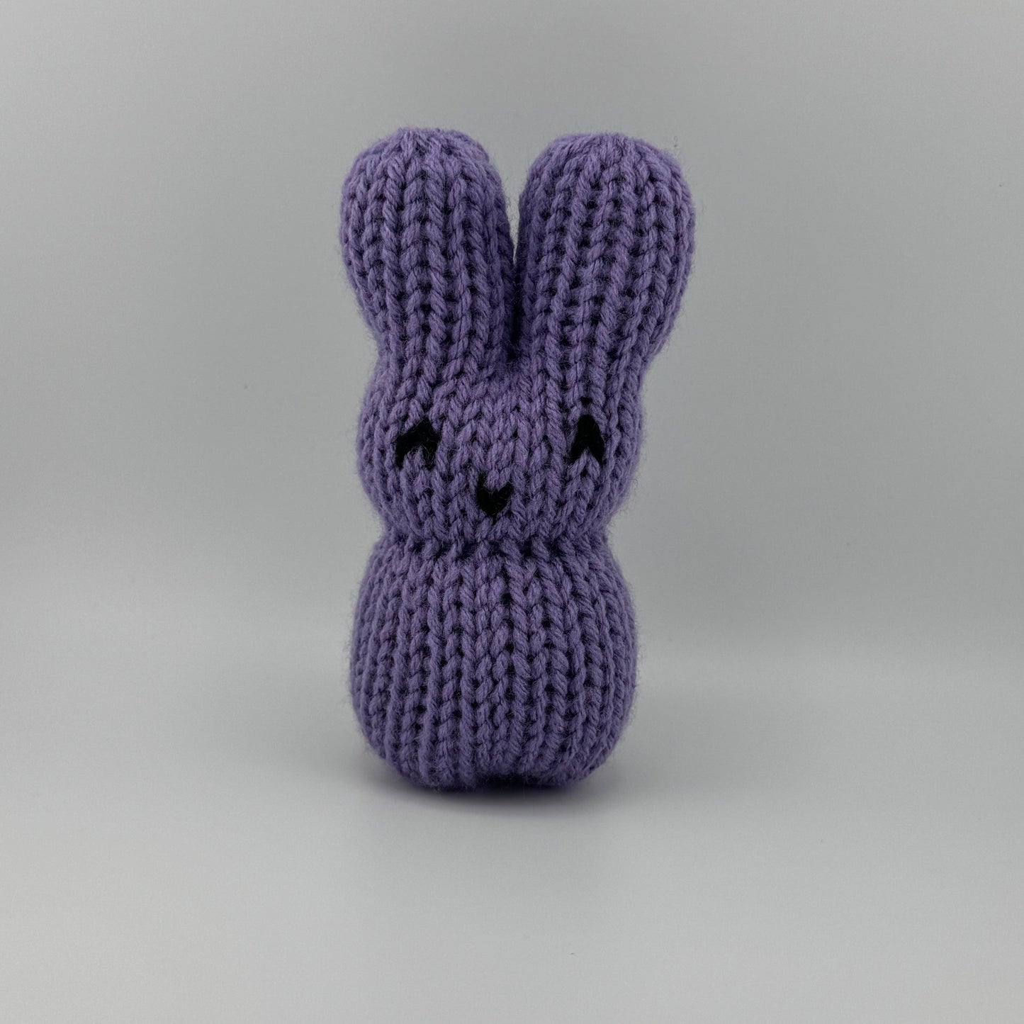 Soft Hand-Knit Bunny Plush