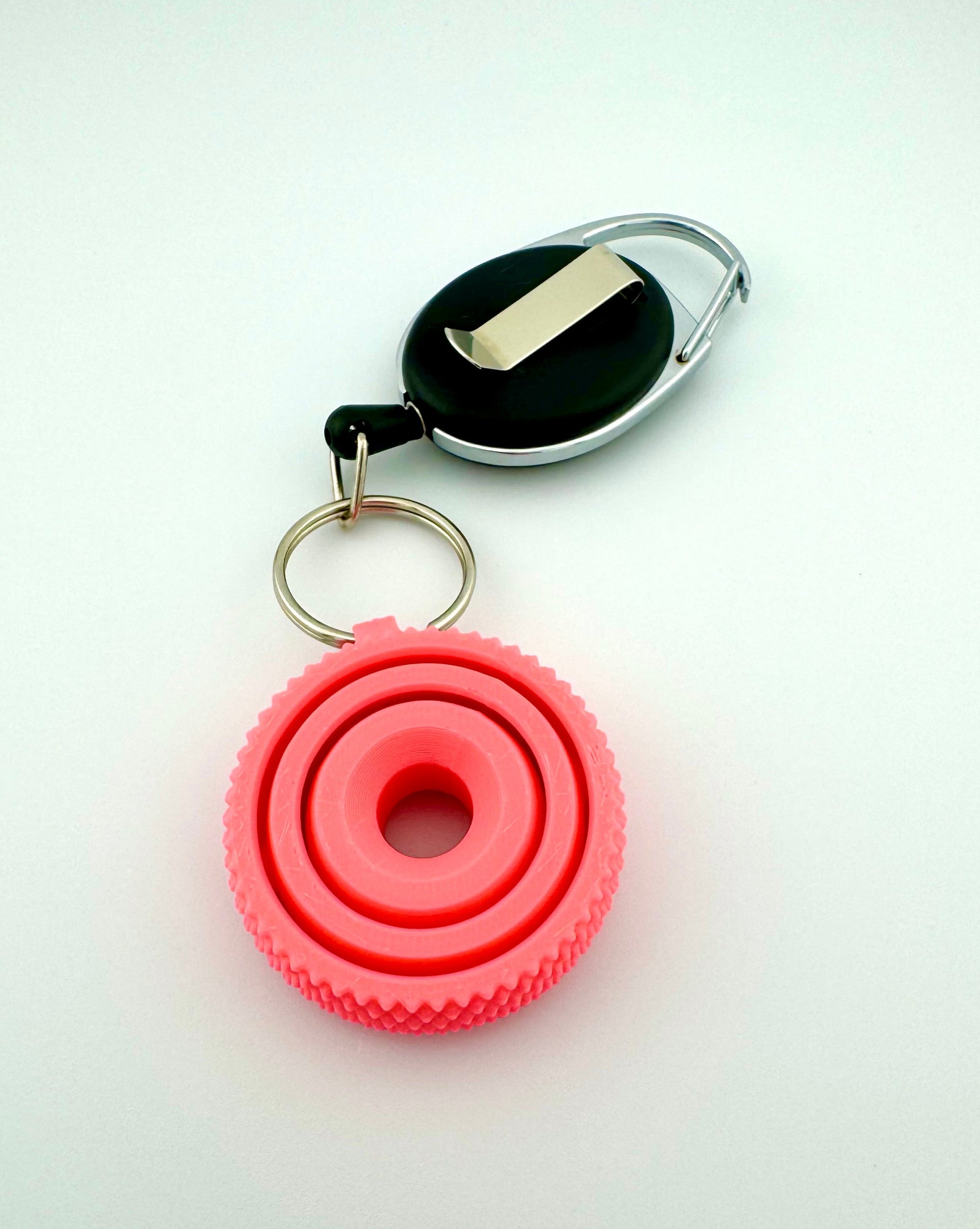 Keychain Textured Gyro Fidget Spinner