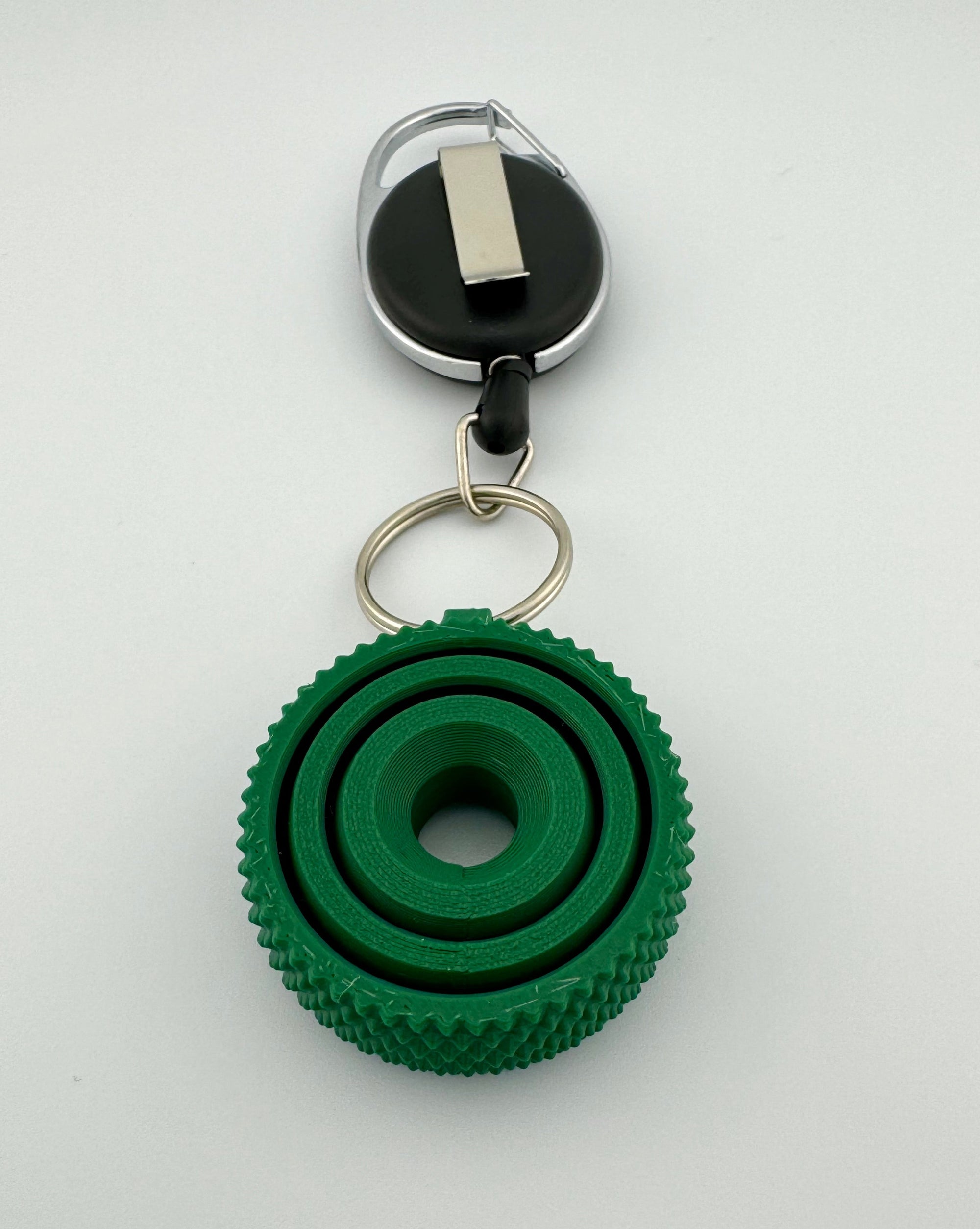 Keychain Textured Gyro Fidget Spinner