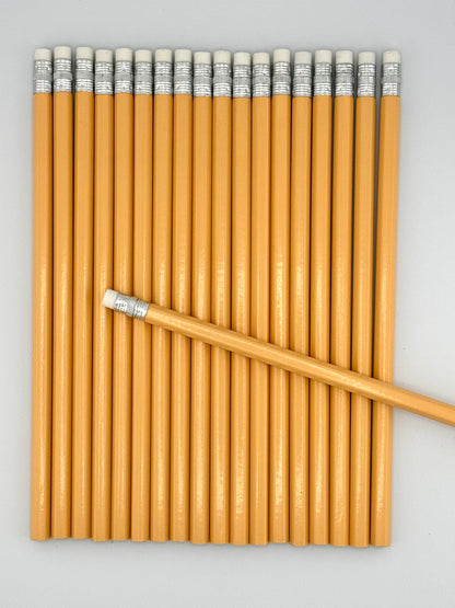 All Pastel Orange Personalized Pencils