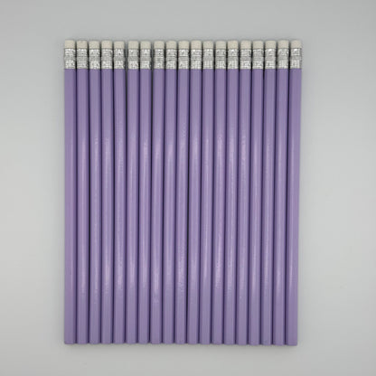 All Pastel Purple Personalized Pencils