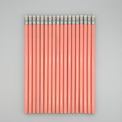 All Pastel Pink Personalized Pencils