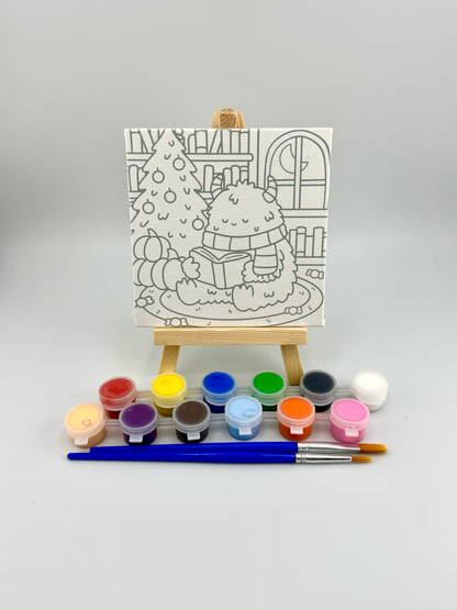 Cute Monster Christmas Painting Kit: For Adults and Kids