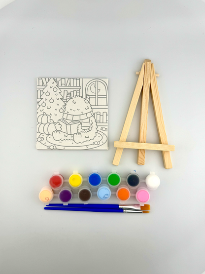 Cute Monster Christmas Painting Kit: For Adults and Kids