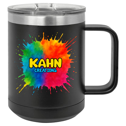 15 oz Coffee Mug, add your logo or design! UV printed on.
