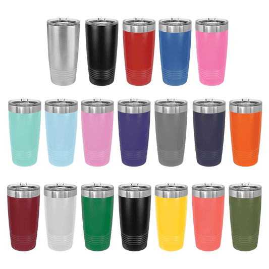 Stainless Steel Tumbler Drinkware - 20 oz, add your logo or design!