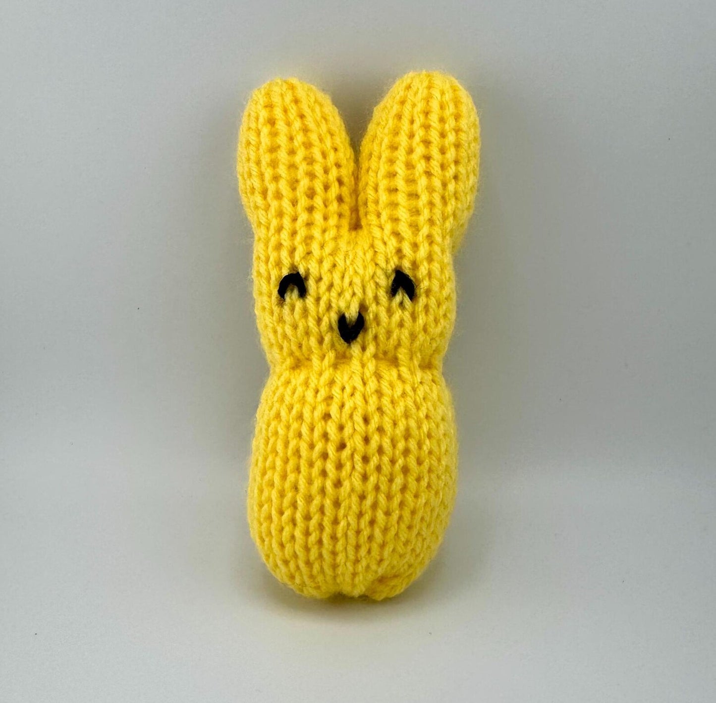 Soft Hand-Knit Bunny Plush