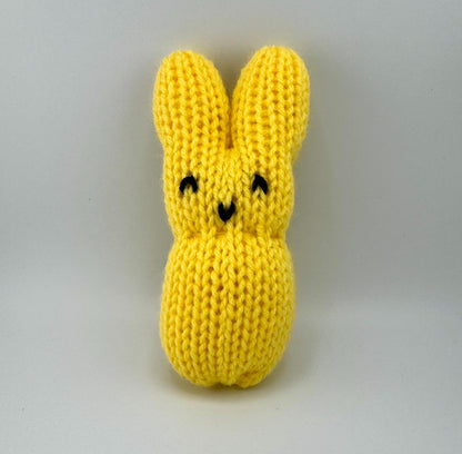 Soft Hand-Knit Bunny Plush