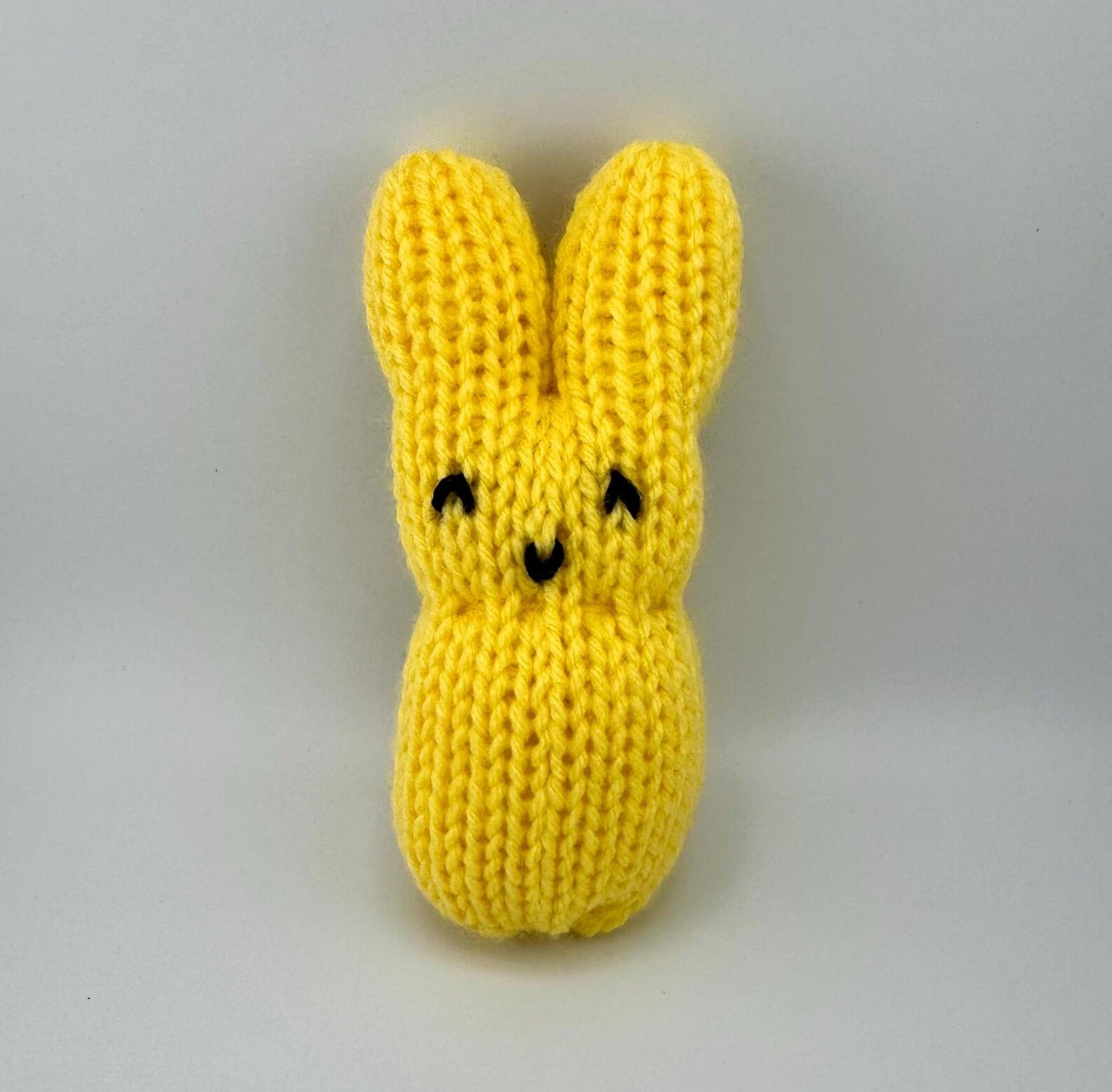 Soft Hand-Knit Bunny Plush