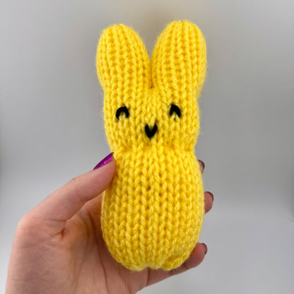 Soft Hand-Knit Bunny Plush