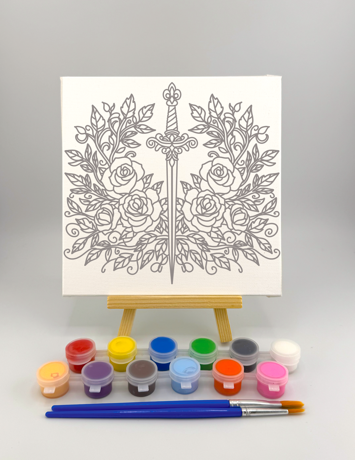 Sword with Roses Painting Kit: For Adults and Kids