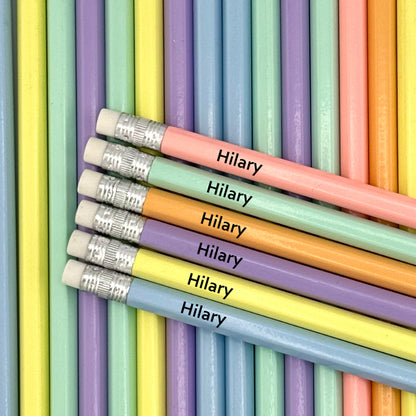 All Pastel Multi Pack Personalized Pencils