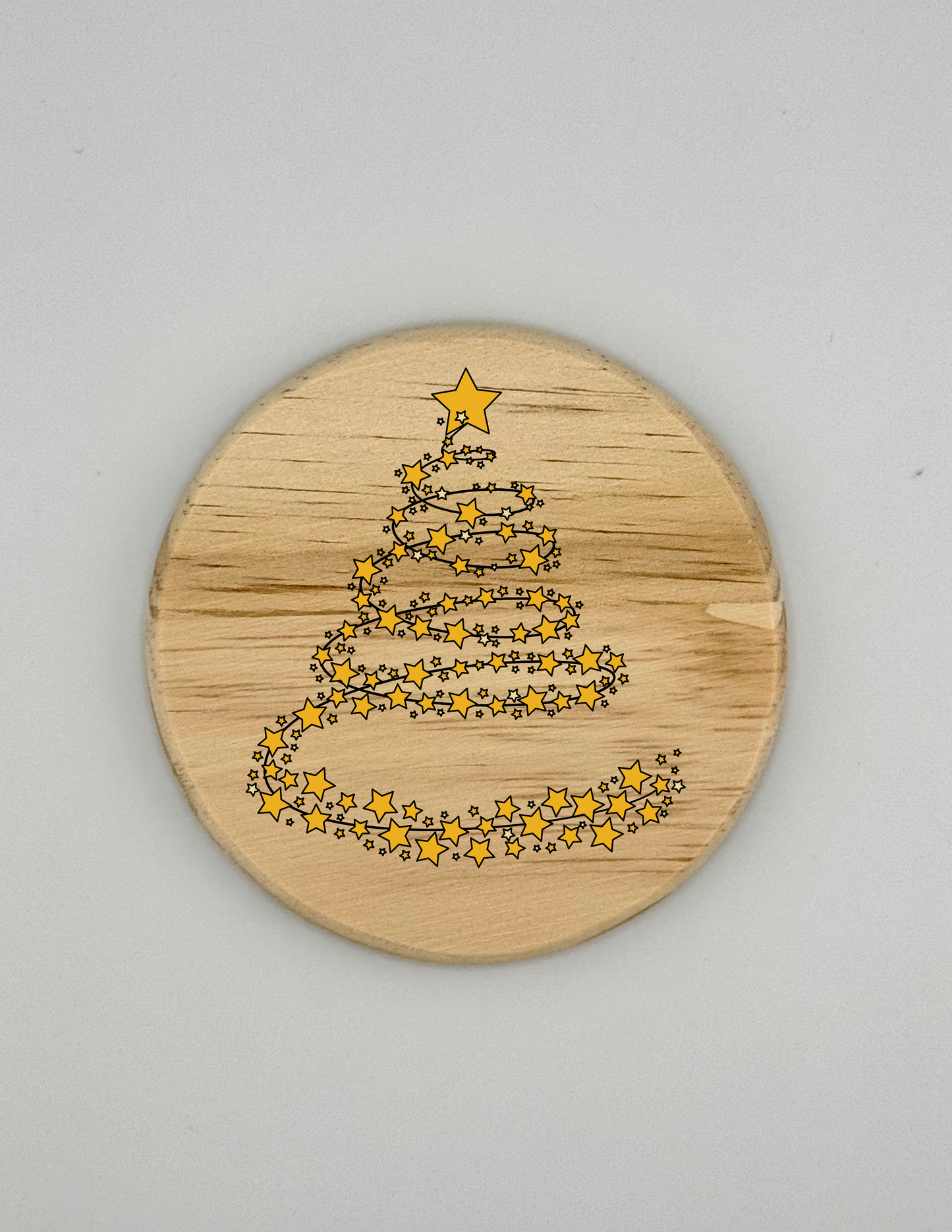 Star Tree Christmas Coaster | Home Family Gift - Set of 4
