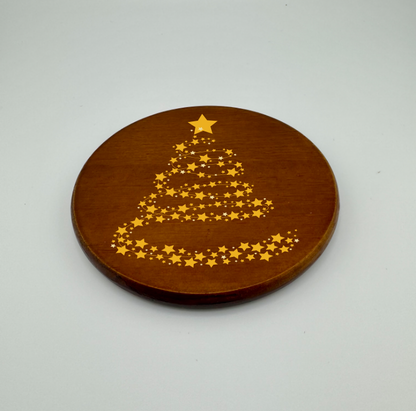 Star Tree Christmas Coaster | Home Family Gift - Set of 4