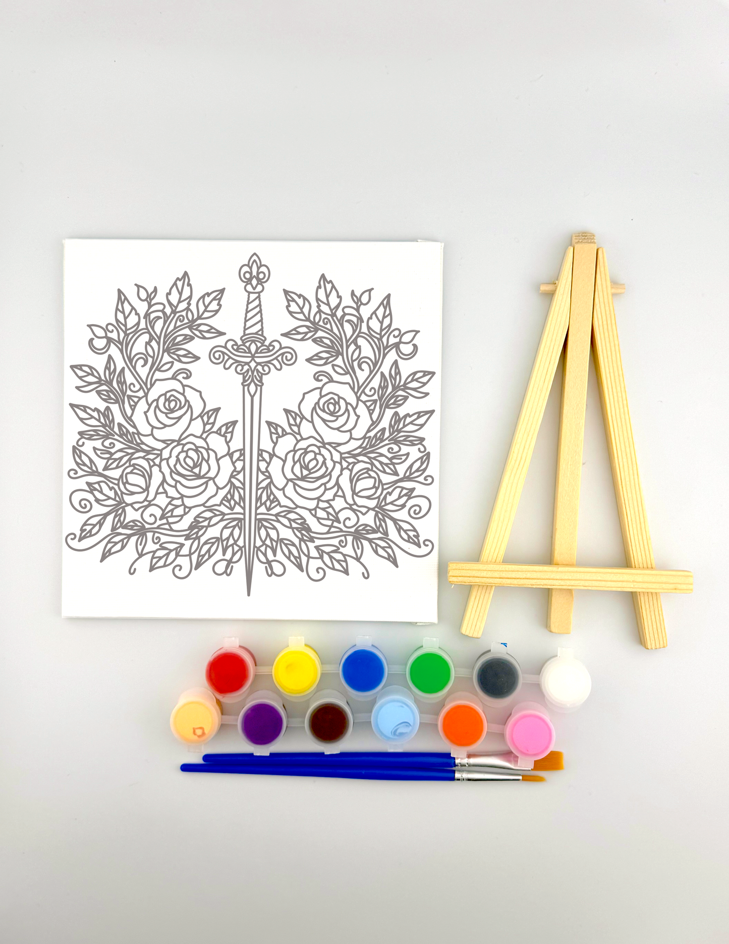 Sword with Roses Painting Kit: For Adults and Kids